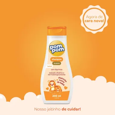 Shampoo Infantil Pom Pom Suave com 200ml
