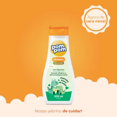 Shampoo Infantil Pom Pom Camomila com 200ml