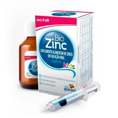 BioZinc Zinco Suplemento Alimentar Infantil 2mg/0,5ml 75ml