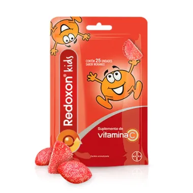 Redoxon Kids Vitamina C Sabor Morango com 25 Gominhas