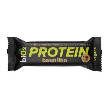 Barra de Prote&iacute;na BiO2 Protein 11g de Prote&iacute;na Vegetal Baunilha Vegana com 45g