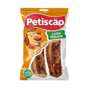 Petisco para Cães Petiscão Osso Defumado Costelinha 2 Unidades