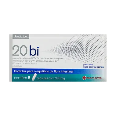 20 Bi Probiótico com 5 Cápsulas