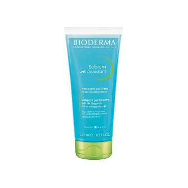 Bioderma Sébium Gel Moussant de Limpeza Antioleosidade de Alta Tolerância 100ml