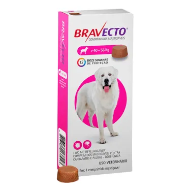 Bravecto para Cães entre 40 e 56kg com 1 Comprimido Mastigável