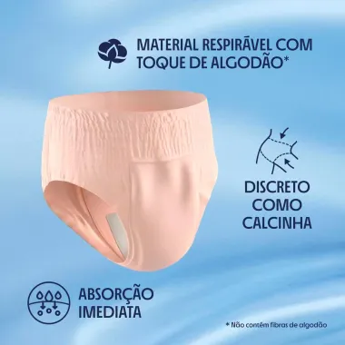 Roupa &Iacute;ntima Plenitud Plus Unissex Tamanho G/XG 16 Unidades Descart&aacute;veis