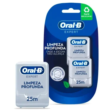 Fio Dental Oral-B Pro-Saúde com 2 Unidades de 25m cada