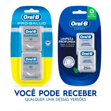 Fio Dental Oral-B Pro-Saúde com 2 Unidades de 25m cada