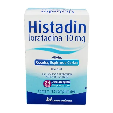 Histadin 10mg com 12 Comprimidos