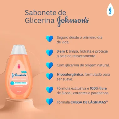 Sabonete Líquido de Glicerina Johnson's Baby 400ml