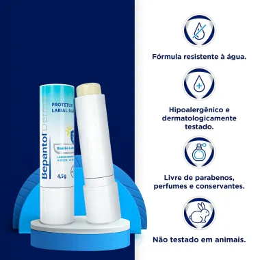 Bepantol Derma Protetor Labial Diário FPS 50, Bastão Labial