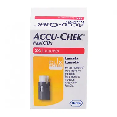 Lancetas Accu-Chek FastClix com 24 Unidades