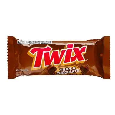 Chocolate Twix Triplo Chocolate com 40g Edição Limitada