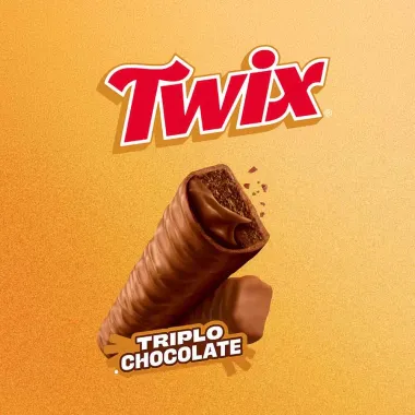 Chocolate Twix Triplo Chocolate com 40g Edição Limitada