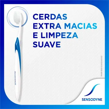 Escova Dental Sensodyne Gentle Extra Macia Cores Sortidas com 1 Unidade