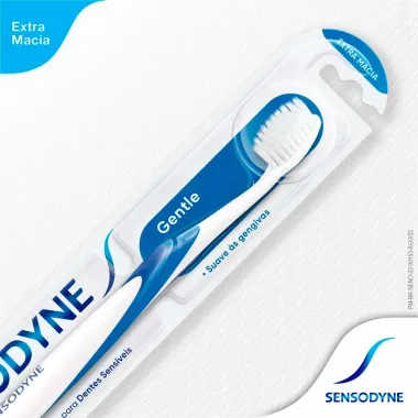 Escova Dental Sensodyne Gentle Extra Macia Cores Sortidas com 1 Unidade