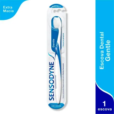 Escova Dental Sensodyne Gentle Extra Macia Cores Sortidas com 1 Unidade