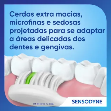 Escova Dental Sensodyne Gentle Extra Macia Cores Sortidas com 1 Unidade