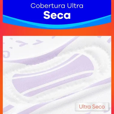 Absorvente Always Seca Tamanho P com Abas 32 Unidades