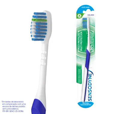 Escova Dental Sensodyne Multi Prote&ccedil;&atilde;o Macia Cores Sortidas com 1 Unidade