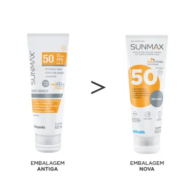 Protetor Solar Sunmax Anti-idade FPS 50 Loção 60ml