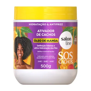 Ativador de Cachos Salon Line S.O.S Cachos &Oacute;leo de Manga 500g