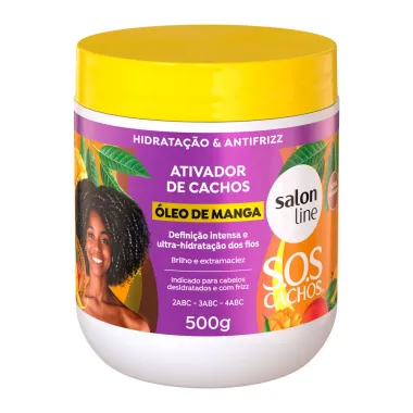 Ativador de Cachos Salon Line S.O.S Cachos &Oacute;leo de Manga 500g