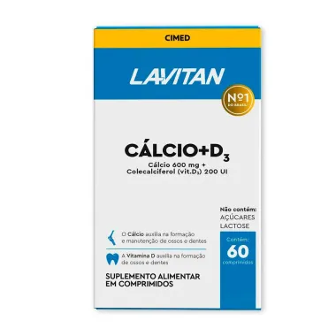 Lavitan Cálcio + D com 60 Comprimidos