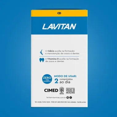 Lavitan C&aacute;lcio + D com 60 Comprimidos