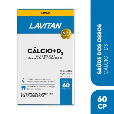 Lavitan C&aacute;lcio + D com 60 Comprimidos