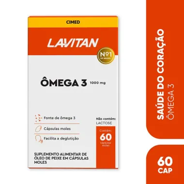 Lavitan Ômega 3 1000mg com 60 Cápsulas