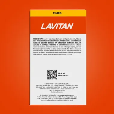 Lavitan Ômega 3 1000mg com 60 Cápsulas