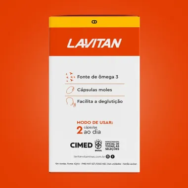 Lavitan Ômega 3 1000mg com 60 Cápsulas