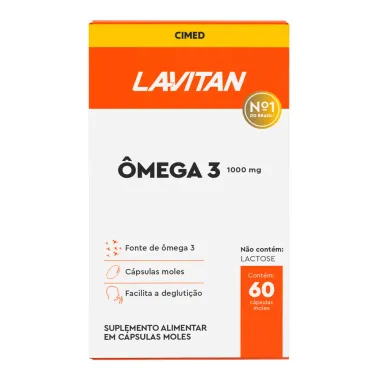 Lavitan Ômega 3 1000mg com 60 Cápsulas