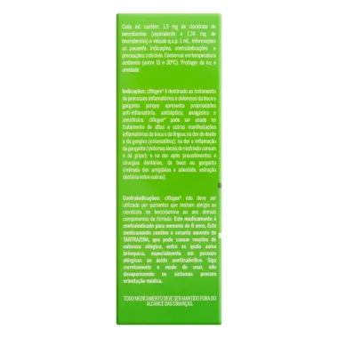 Ciflogex  1,5mg/ml Pastilha de Garganta Sabor Menta Spray com 30ml