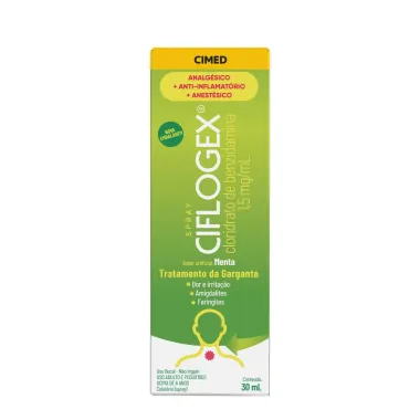 Ciflogex  1,5mg/ml Pastilha de Garganta Sabor Menta Spray com 30ml