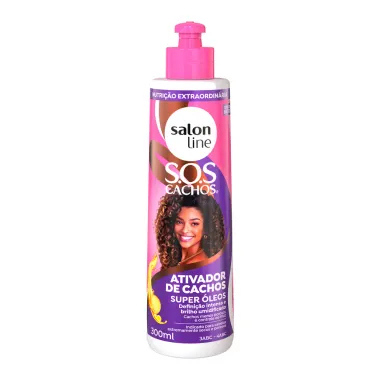 Ativador de Cachos Salon Line SOS Cachos Super &Oacute;leos Nutri&ccedil;&atilde;o Extraordin&aacute;ria 300ml