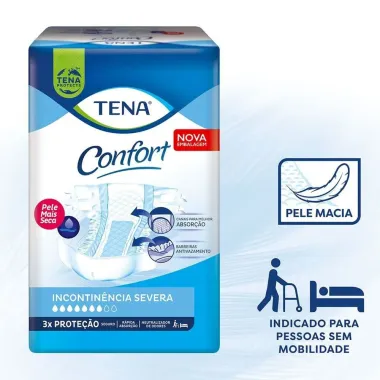 Fralda Geriátrica Tena Confort Tamanho M 26 Unidades
