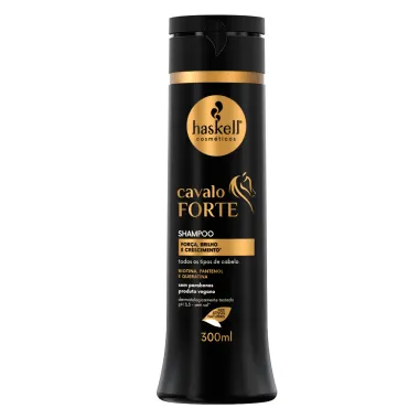 Shampoo Haskell Cavalo Forte Força, Brilho & Crescimento com 300ml