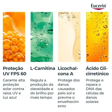 Eucerin Sun Oil Control FPS 60 Protetor Solar Facial 50ml