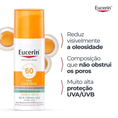 Protetor Solar Facia Eucerin Sun Oil Control FPS 60 50ml