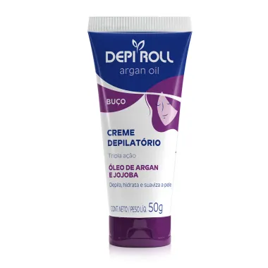 Depilador DepiRoll Argan Oil Cera Creme para Buço com 50g