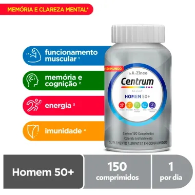 Centrum Select Homem 50+ com 150 Comprimidos