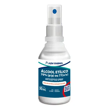 Álcool Etílico 70% ADV Farma Antisséptico Spray 30ml