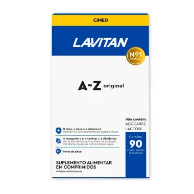 Lavitan AZ Suplemento Alimenta Original com 90 Comprimidos