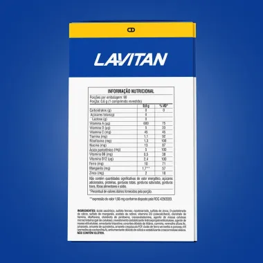 Lavitan AZ Suplemento Alimenta Original com 90 Comprimidos