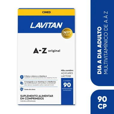 Lavitan AZ Suplemento Alimenta Original com 90 Comprimidos
