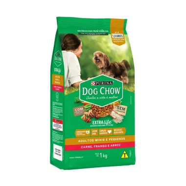 Ra&ccedil;&atilde;o Dog Chow C&atilde;es Adultos M&eacute;dios e Grandes Sabor Frango e Arroz 3kg