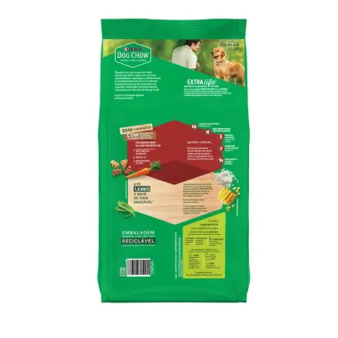 Ra&ccedil;&atilde;o Dog Chow C&atilde;es Adultos M&eacute;dios e Grandes Sabor Frango e Arroz 3kg