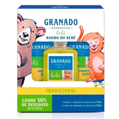 Sabonete Liquido Infantil Granado 250ml com 2 Refis